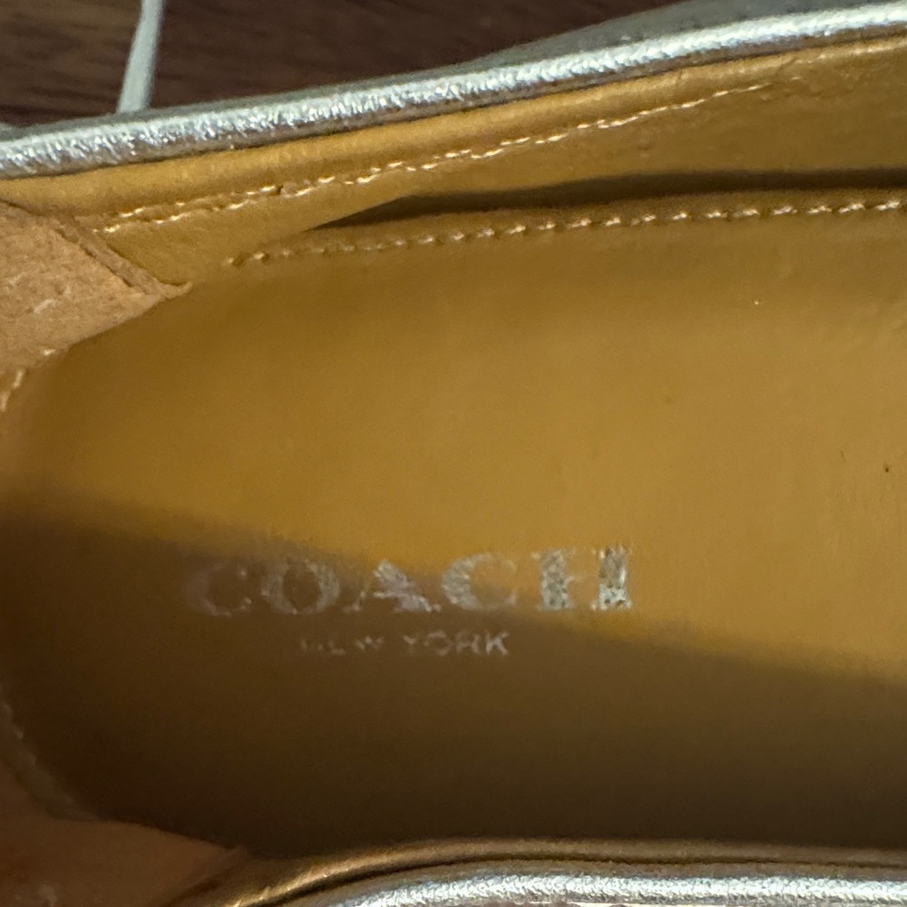 Coach Silver Women's Flats - Picture 2 of 6